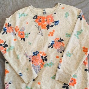 Old Navy Floral Sweatshirt - size L